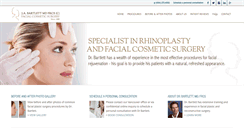 Desktop Screenshot of bartlettfacialsurgery.ca